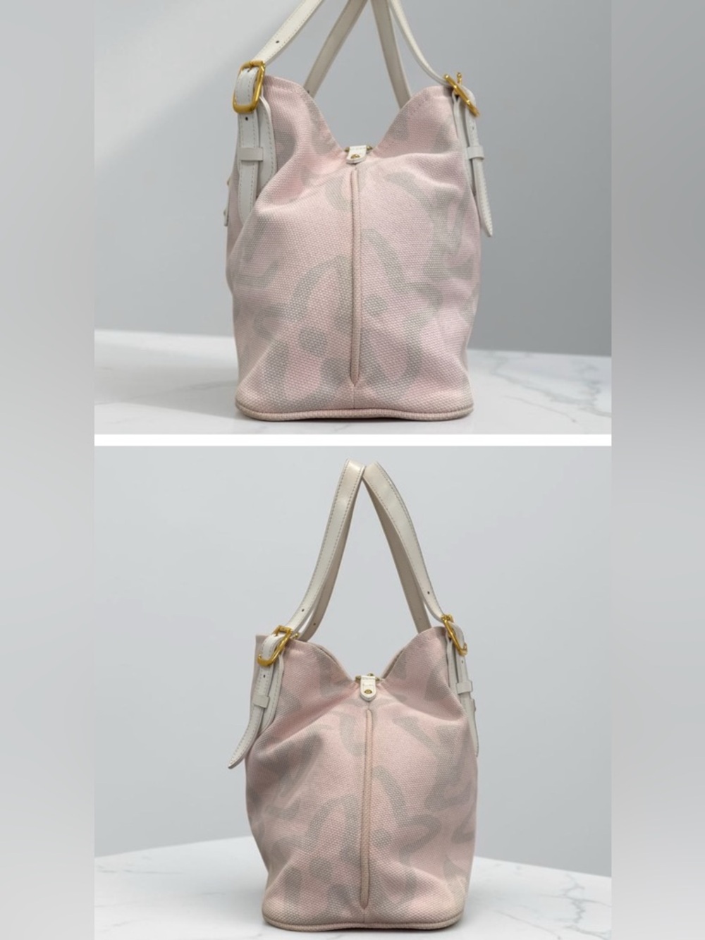 Louis Vuitton Limited Edition Pink Tahitienne Cabas PM Tote Bag 2008 LV Ivory - Picture 7 of 13